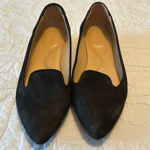 Poppy Barley black suede flats. Excellent condition. Size 8.5